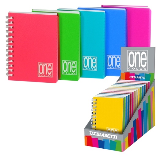[D75621] MICROQUADERNO SPIRALATO PPL 8x12cm A7 80fg+1 80gr 1rigo ONE COLOR BLASETTI