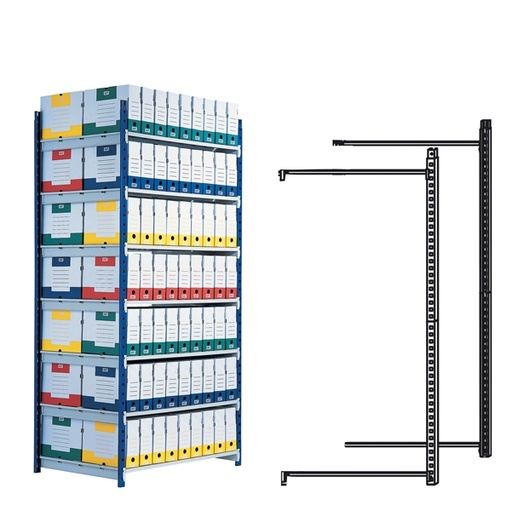 [D75745] Scaffale RANG'ECO 5 ripiani 100x70xH200cm - Modulo Aggiunta
