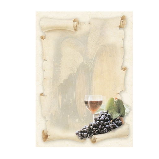 [D76228] CARTA CON STAMPA "CANTINA'" A4 90GR 20FG DECADRY
