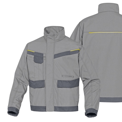 [D76316] GIACCA da LAVORO Mach 2 grigio ch./grigio sc. Tg. L