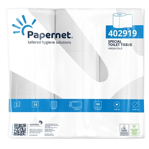 [D76477] PACCO 18RT CARTA IGIENICA SPECIAL 180 STRAPPI