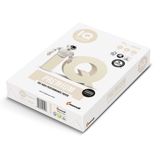 [D76537] CARTA BIANCA IQ PREMIUM A4 210x297mm 100gr 500fg MONDI
