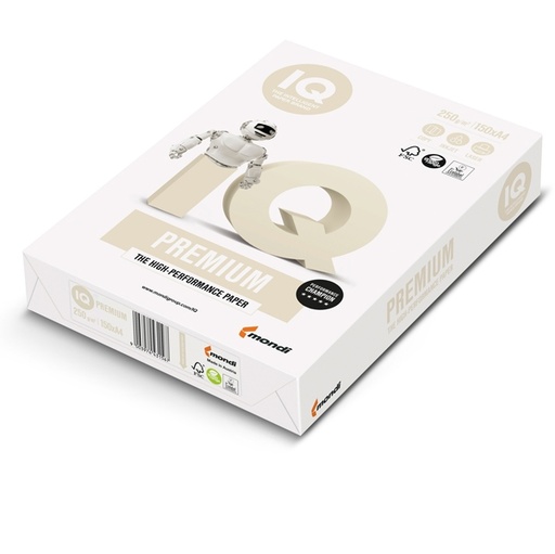 [D76541] CARTA BIANCA IQ PREMIUM A4 210x297mm 250gr 150fg MONDI