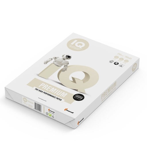 [D76553] CARTA BIANCA IQ PREMIUM A3 297x420mm 250gr 150fg MONDI