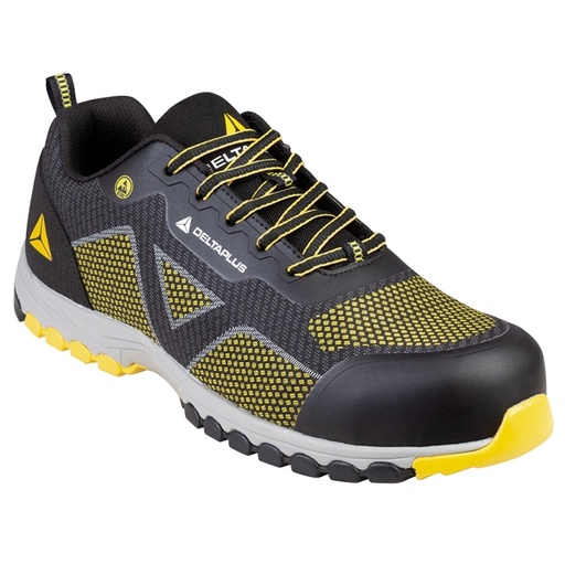 [D94200] Calzatura di Sicurezza Memphis bassa S1P ESD HRO SRC N'44 nero giallo