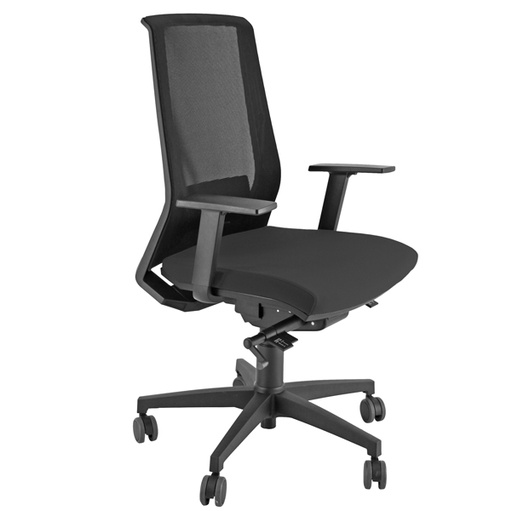 [D76648] POLTRONA SEMIDIREZIONALE Light NERO
