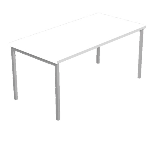 [D76742] SCRIVANIA LINEARE 120X80cm BIANCO - EASY Plus