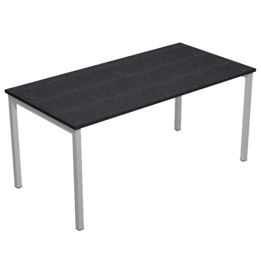 [D76749] SCRIVANIA LINEARE 140X80cm NERO VENATO FRASS.- EASY Plus