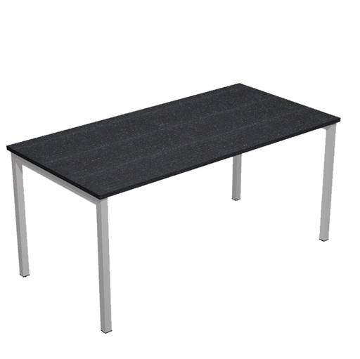 [D76754] SCRIVANIA LINEARE 160X80cm NERO VENATO FRASS. - EASY Plus