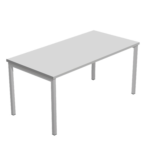 [D76755] SCRIVANIA LINEARE 160X80cm GRIGIO - EASY Plus
