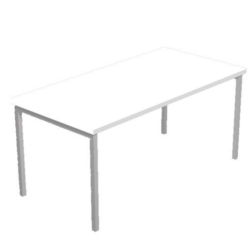 [D76756] SCRIVANIA LINEARE 180X80cm BIANCO - EASY Plus