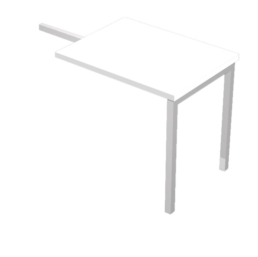 [D76761] ALLUNGO REVERSIBILE DX/SX 80x60cm BIANCO per SCRIVANIE EASY Plus