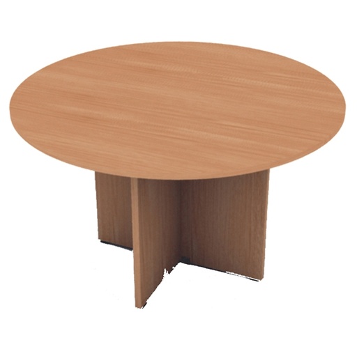 [D76776] TAVOLO RIUNIONE 4 POSTI diam.120 x H72cm NOCE CHIARO - EASY