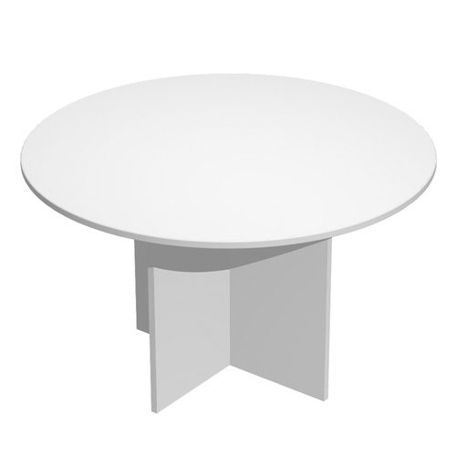 [D76777] TAVOLO RIUNIONE 4 POSTI diam.120 x H72cm GRIGIO - EASY