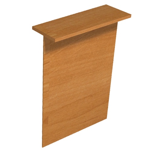 [D76800] SOPRALZO RECEPTION per SCRIVANIE da 80cm NOCE CHIARO - EASY