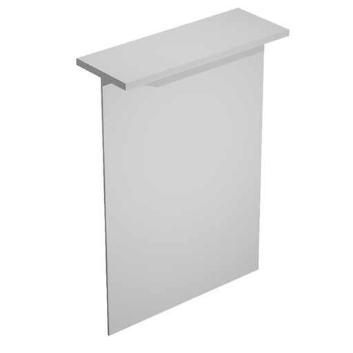 [D76801] SOPRALZO RECEPTION per SCRIVANIE da 80cm GRIGIO - EASY