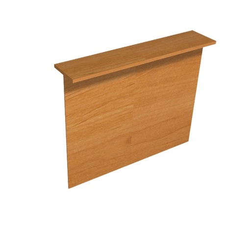 [D76802] SOPRALZO RECEPTION per SCRIVANIE da 140cm NOCE CHIARO - EASY