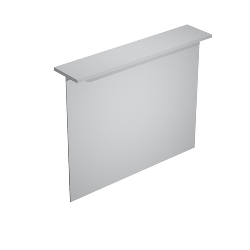 [D76803] SOPRALZO RECEPTION per SCRIVANIE da 140cm GRIGIO - EASY