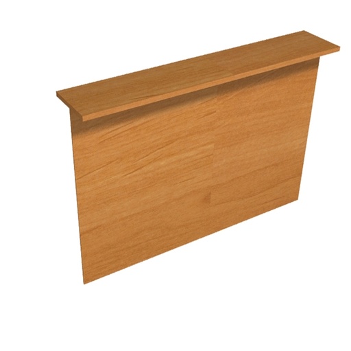 [D76804] SOPRALZO RECEPTION per SCRIVANIE da 160cm NOCE CHIARO - EASY