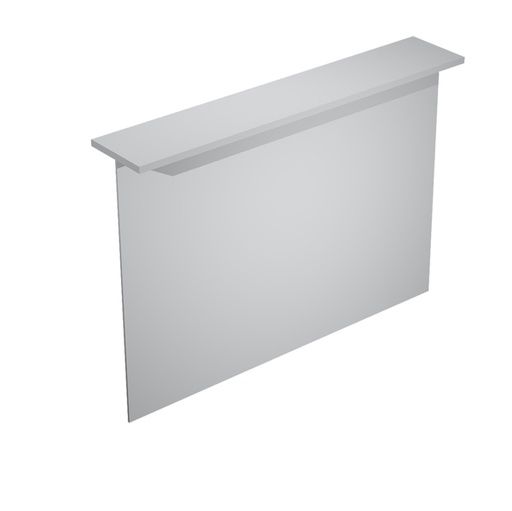 [D76805] SOPRALZO RECEPTION per SCRIVANIE da 160cm GRIGIO - EASY