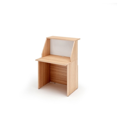 [D76809] MODULO RECEPTION SOPRALZO+DESKTOP 80x76x117cm CILIEGIO AR. /BIANCO - PRESTIGE