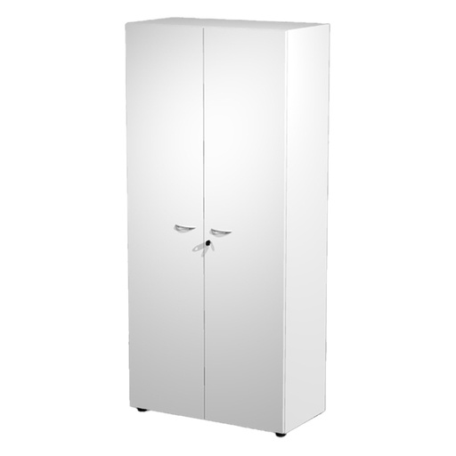 [D76827] ARMADIO MODULARE A 2 ANTE ALTE 90x45,8cm - H200cm BIANCO