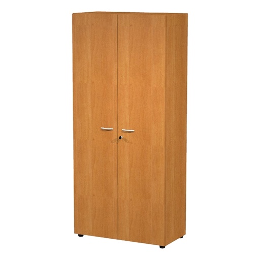 [D76828] ARMADIO MODULARE A 2 ANTE ALTE 90x45,8cm - H200cm NOCE CHIARO