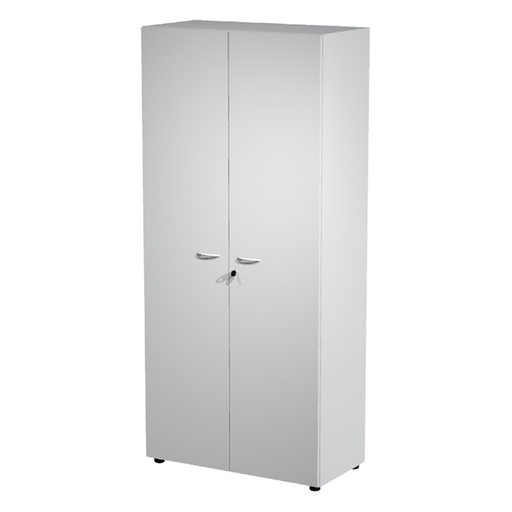 [D76829] ARMADIO MODULARE A 2 ANTE ALTE 90x45,8cm - H200cm GRIGIO