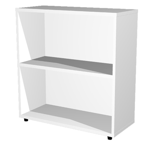 [D76833] LIBRERIA BASSA A GIORNO 76x32cm - H81,5cm BIANCO