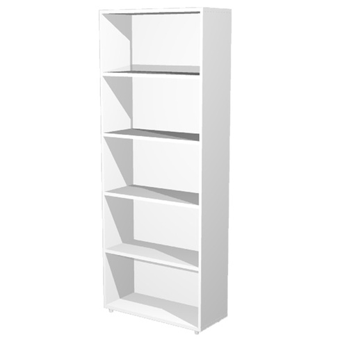 [D76842] LIBRERIA ALTA A GIORNO 76x32cm - H196cm BIANCO