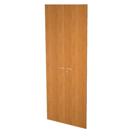 [D76852] COPPIA ANTE in MELAMIN. x libreria alta L76cm NOCE CHIARO