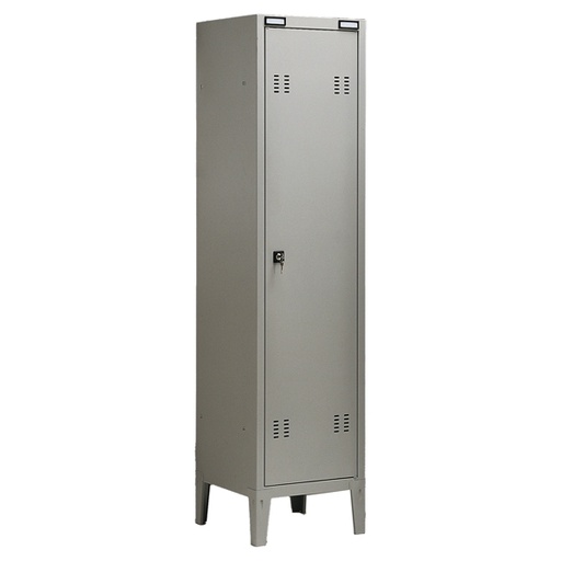 [D77044] ARMADIO SPOGLIATOIO METALLO a 1POSTO 38x35cm H180cm GRIGIO