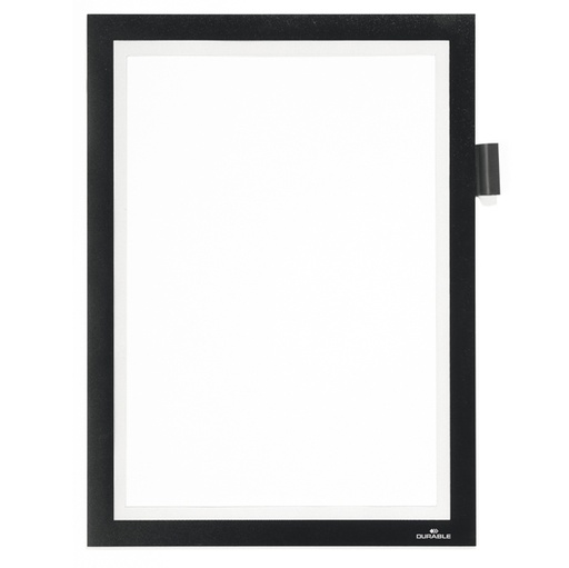 [D77107] Cornice adesiva Duraframe(R) Note A4 21X29,7cm nero DURABLE
