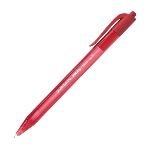 [D77116] Penna sfera scatto INKJOY Stick 100RT 1,0mm rosso PAPERMATE