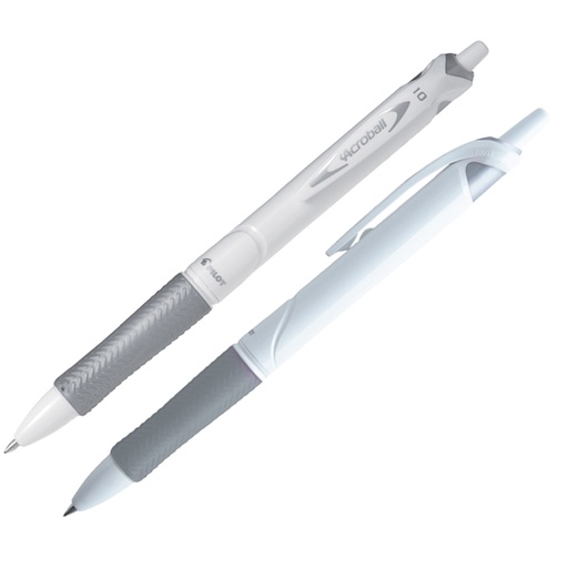 [D77129] Penna a sfera scatto ACROBALL PURE WHITE Begreen 1,0mm nero PILOT