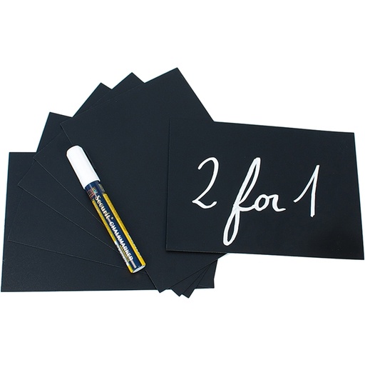 [D77152] Set 10 TAG nere 15x21cm (A5) Securit