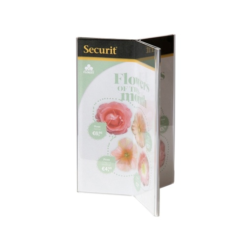 [D77156] DISPLAY PORTAMENU' a Y 10,5x14,8cm (A6) Securit