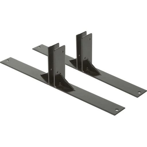 [D77160] SET 2 PIEDI IN METALLO NERO per LAVAGNE Multiboard Securit