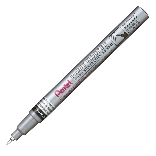 [D77224] MARCATORE PAINT MFP10 ARGENTO PENTEL PUNTA CONICA EXTRA FINE