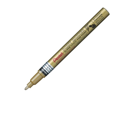 [D77227] Marcatore PAINT MSP10 punta fine vernice oro PENTEL