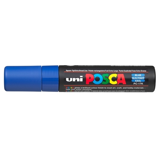 [D77234] Marcatore UNI POSCA PC17K p.scalpello 15mm blu UNI MITSUBISHI