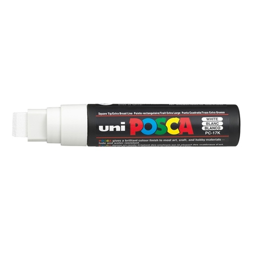 [D77235] Marcatore UNI POSCA PC17K p.scalpello 15mm bianco UNI MITSUBISHI