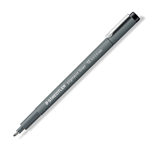 [D77270] Pennarello Pigment Liner 308 nero 2,0mm punta scalpello Staedtler