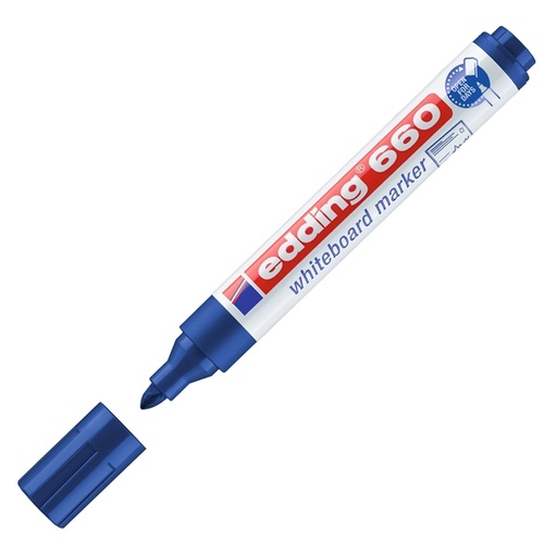 [D77293] MARCATORE BLU PER LAVAGNE BIANCHE EDDING 660 TRATTO 1,5 - 3,00mm