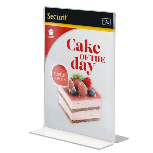 [D77377] DISPLAY PORTAMENU' a T 10,5x15cm (A6) Securit