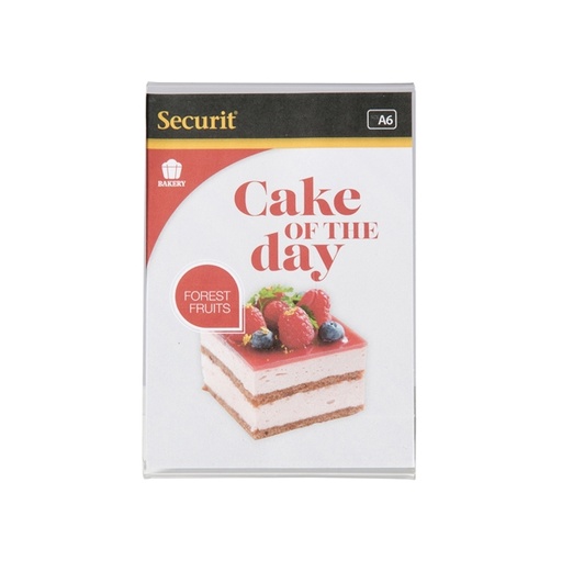 [D77380] DISPLAY PORTAMENU' a L 10,5x15cm (A6) Securit