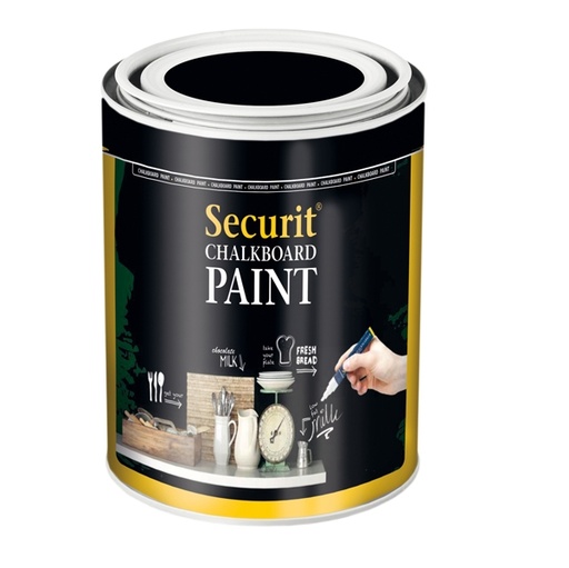 [D77382] PITTURA LAVAGNA NERO 250ml (5mq) Securit