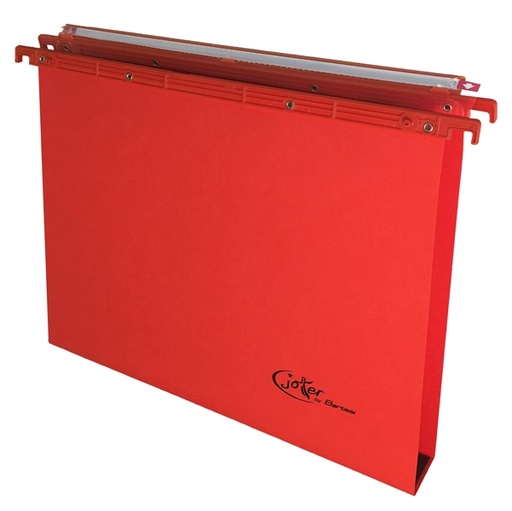[D77396] CARTELLA SOSPESA CASSETTO 39/U-3cm ROSSO JOKER BERTESI