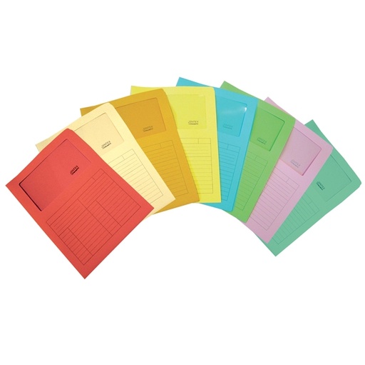 [D77420] 50 Cartelline a L c/finestra avorio 120gr Sintex Blasetti