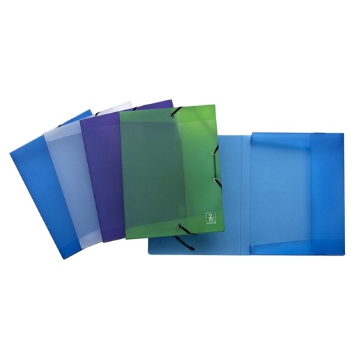 [D77443] CARTELLA PROGETTI C/ELASTICO 24X32x2,5cm MIX 4 COLORI 2ndLife Favorit